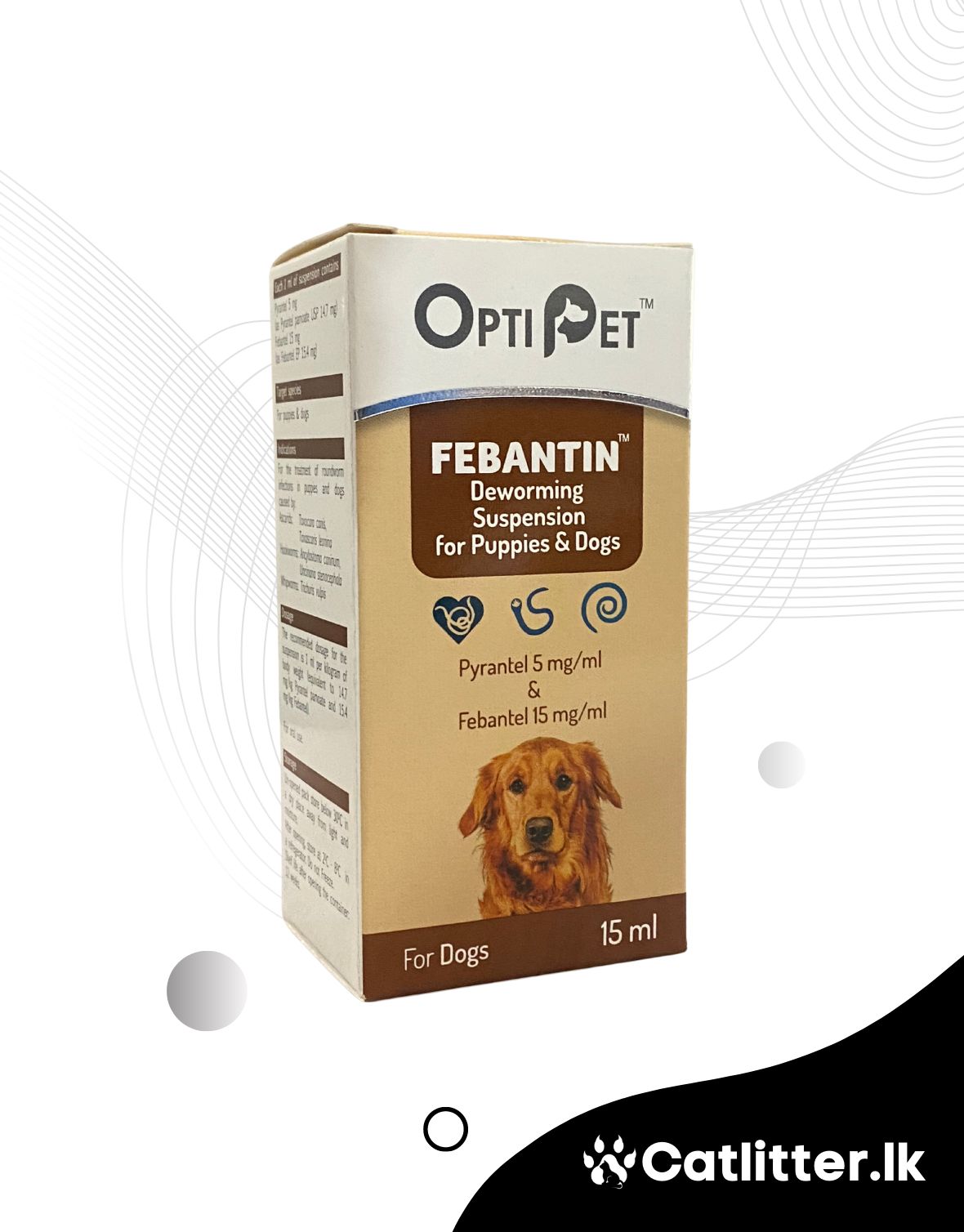 FEBANTIN Deworming Suspension for Puppies & Dogs 15ml