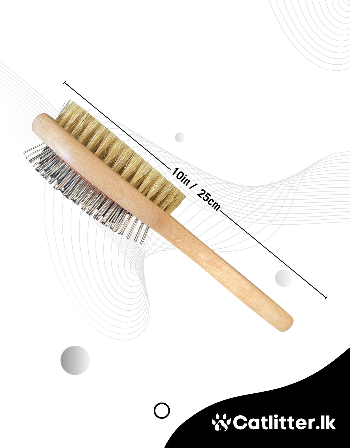 Pet Brush Wood Pin comb