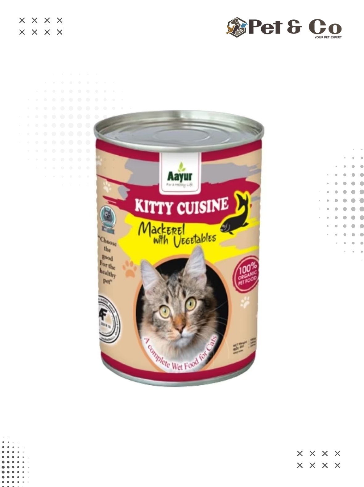 Aayur Kitty Cuisine Mackerel With Vegetables Cat Wet Food 380g