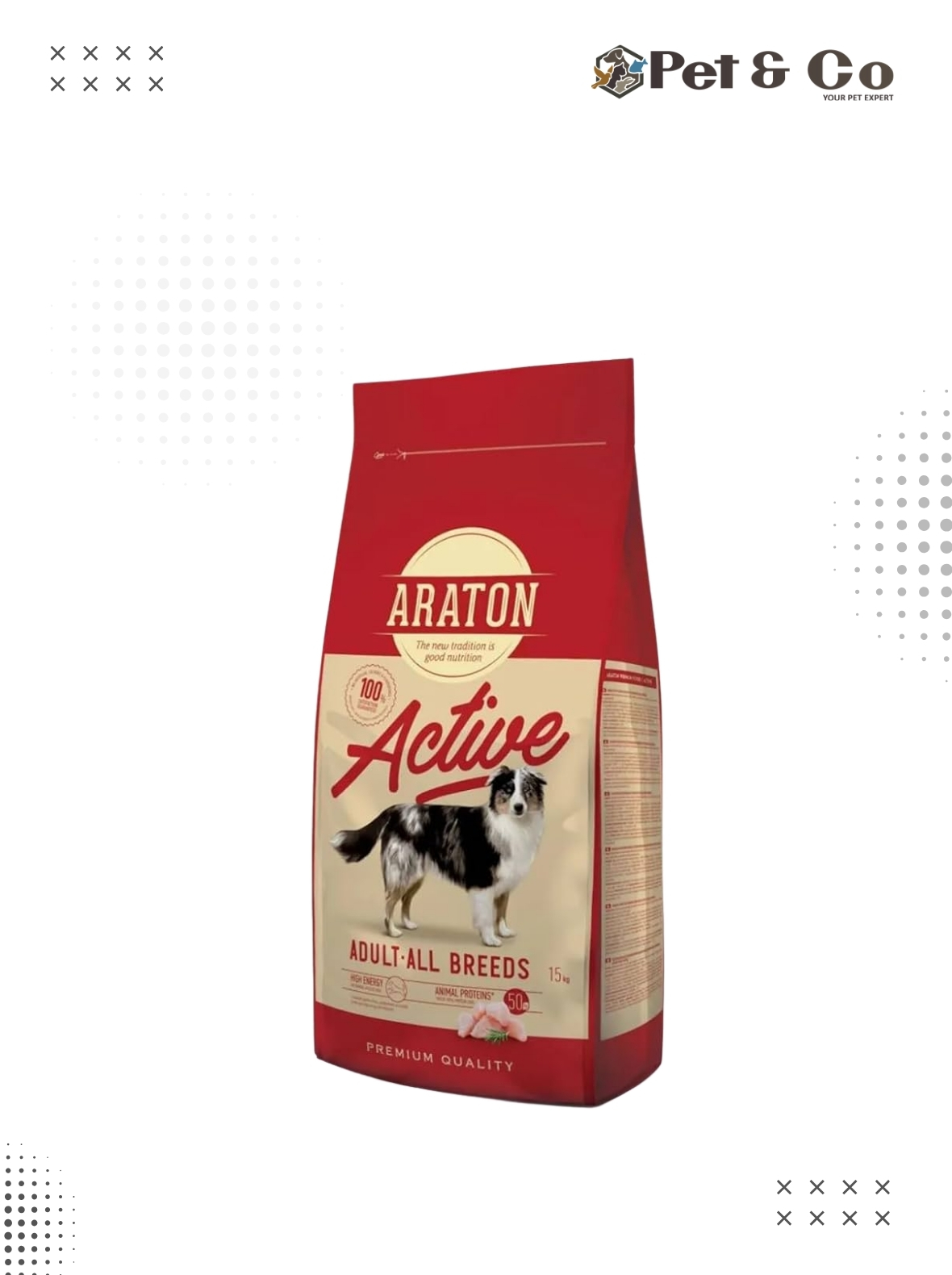Araton Active Adult Dog Food (All Breed) - 15KG