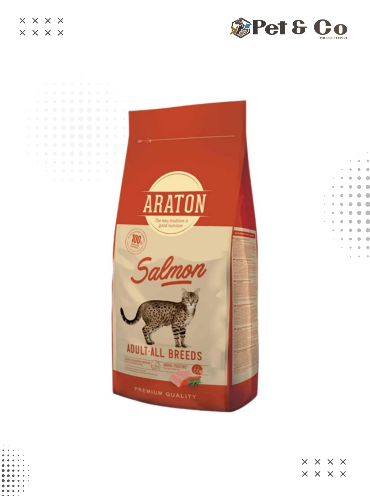 Araton Adult with Salmon Cat Dry Food