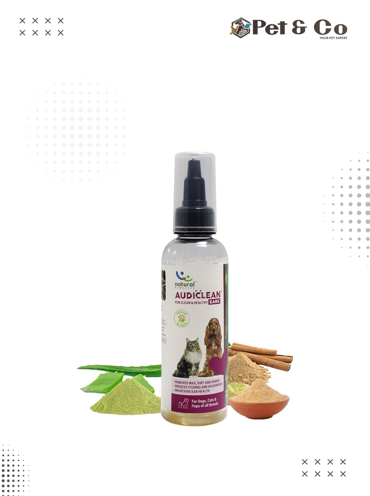 AUDICLEAN – Ear Cleaning Drops – Cats & Dogs (90ml)