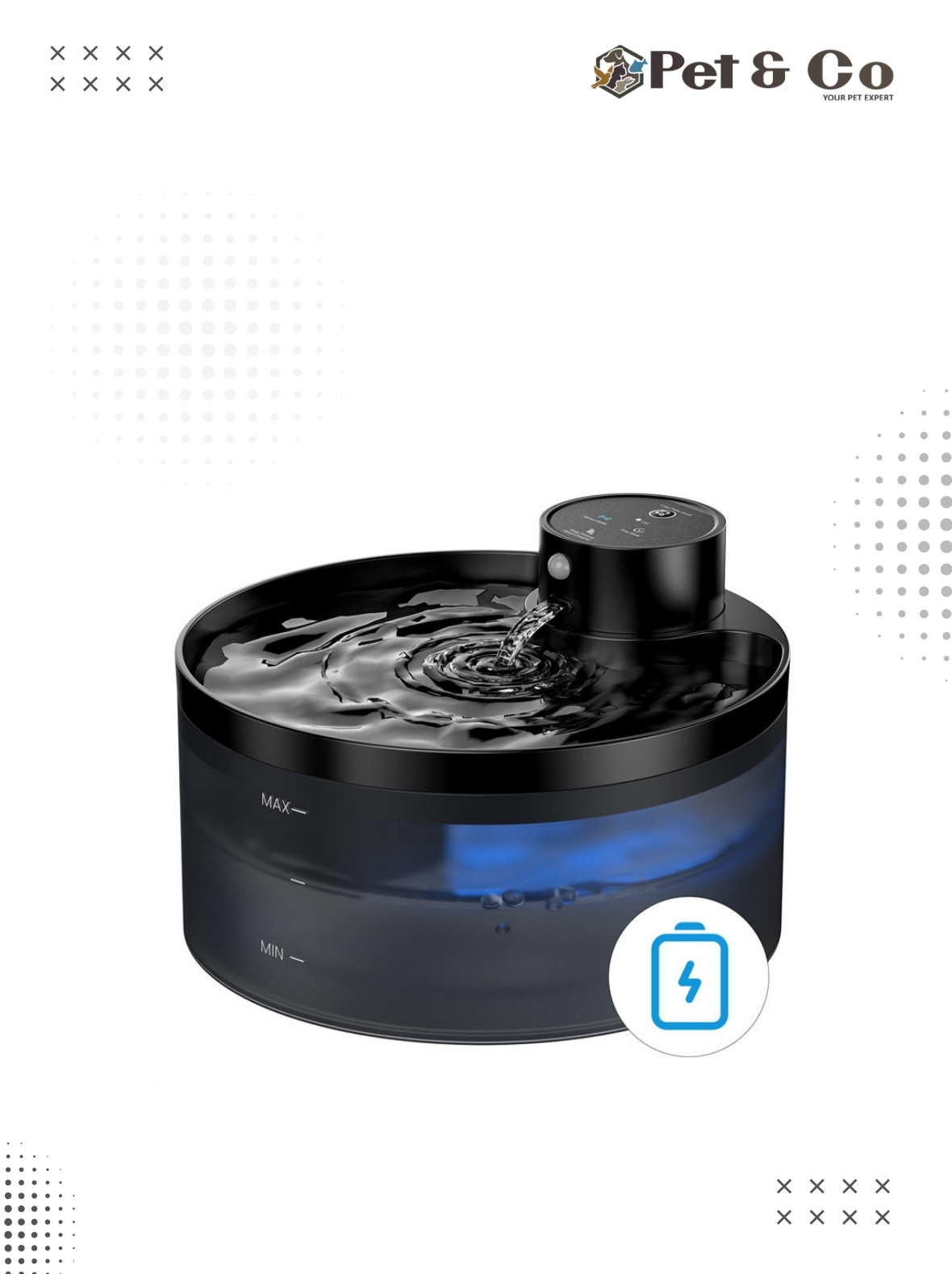 Automatic Wireless Pet Water Fountain Dispenser