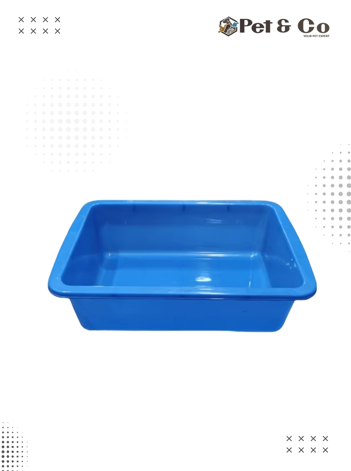 Basic Cat Litter Tray Assorted Colors - Large