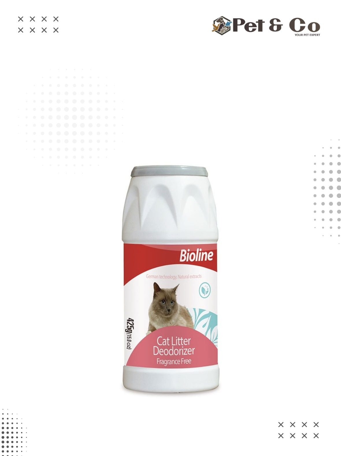 Bioline Cat Litter deodorizer Fragrance Free 425g