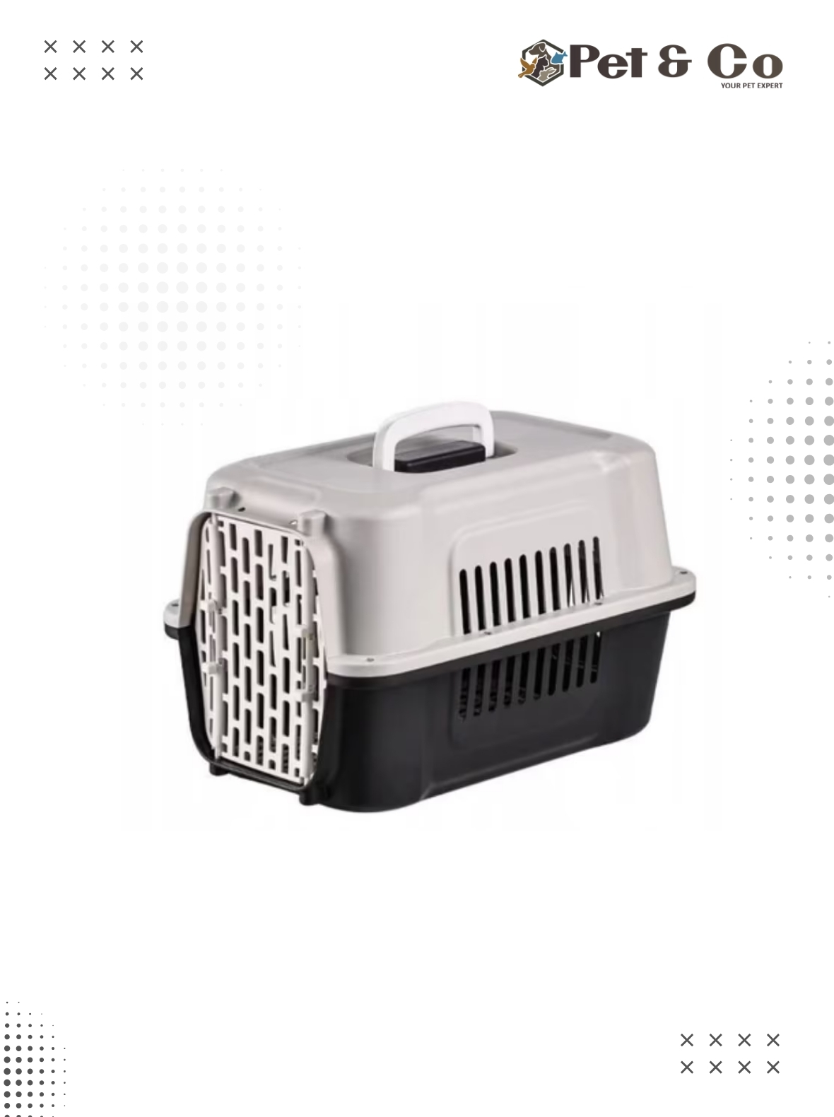 Cargo Approved Carrier Cage for Cats & Puppies (Plastic Door)