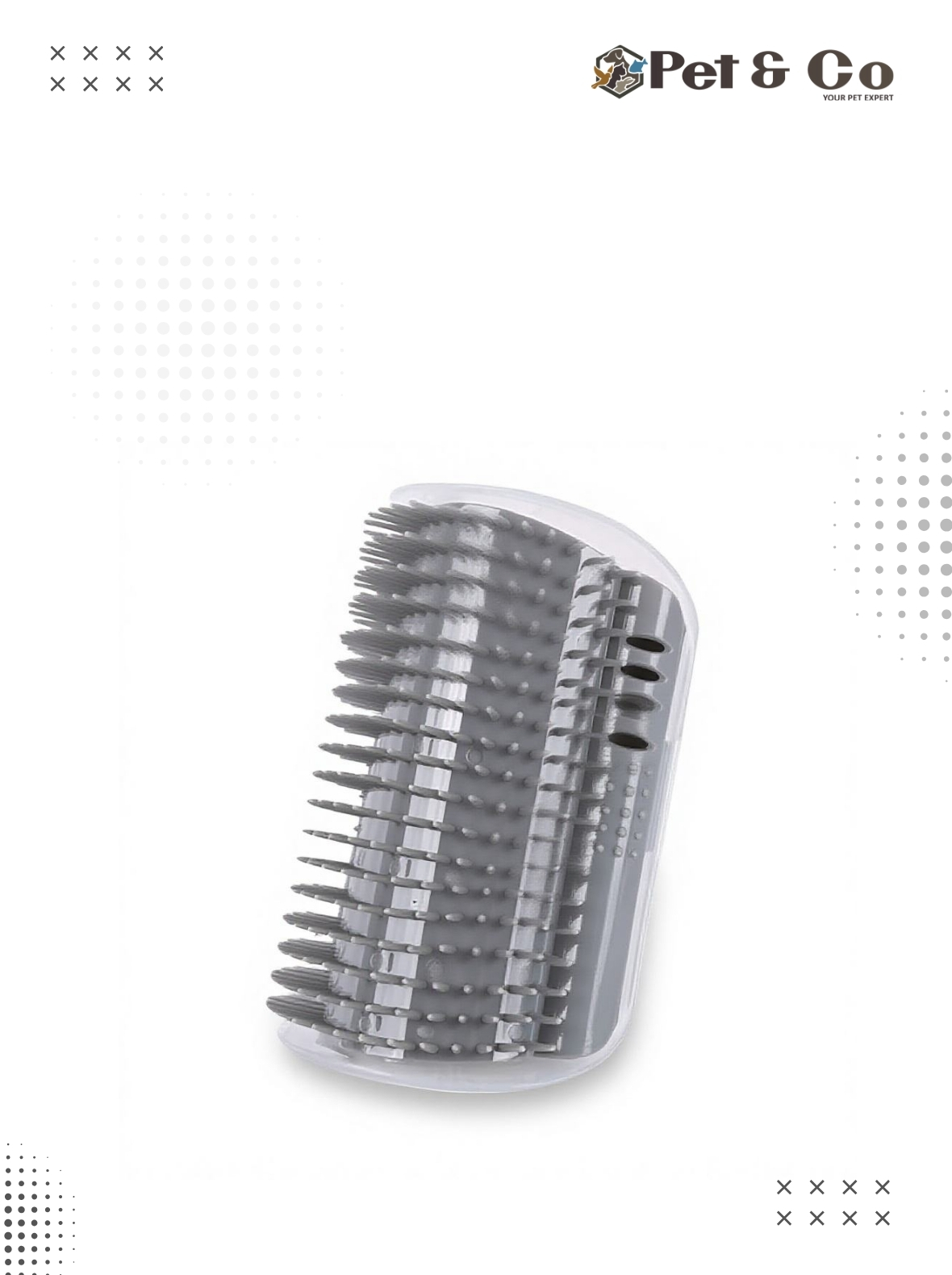 Cat Self Groomer with Catnip Pouch