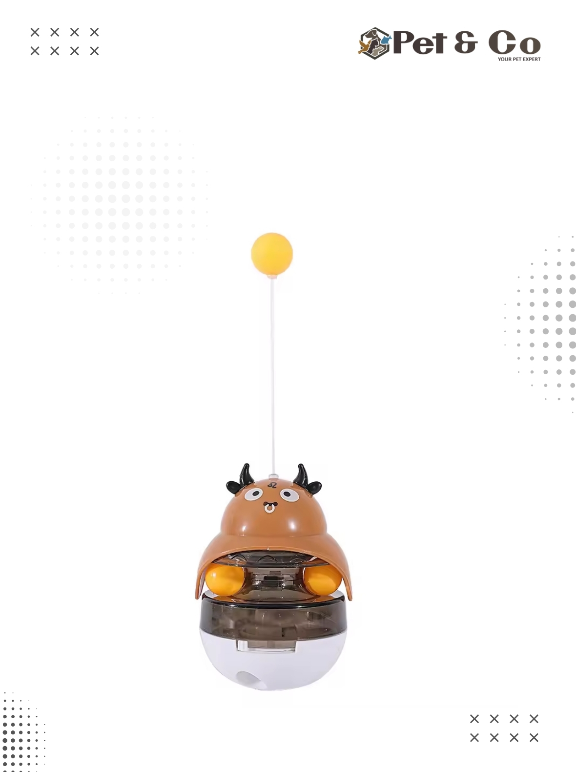 Cat Toy Interactive Tumbler Feeder Cattle