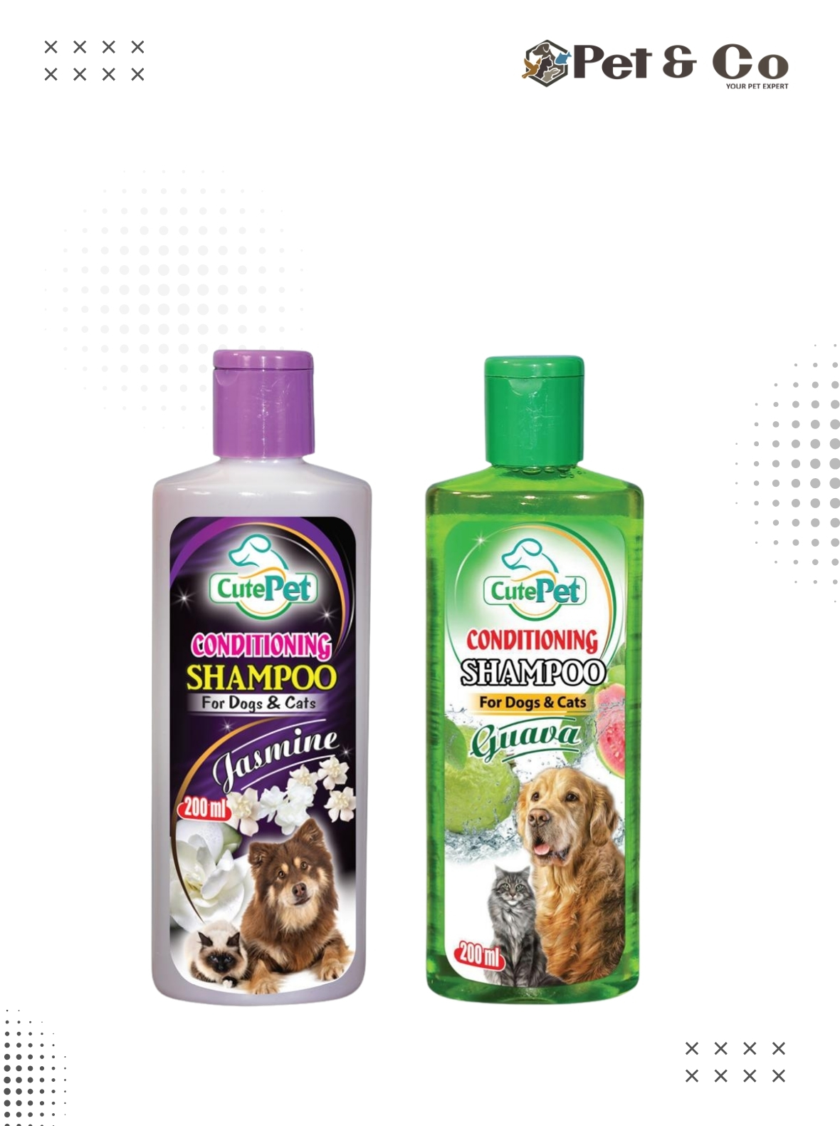 Cute Pet Conditioning Shampoo for Cats & Dogs 200ml