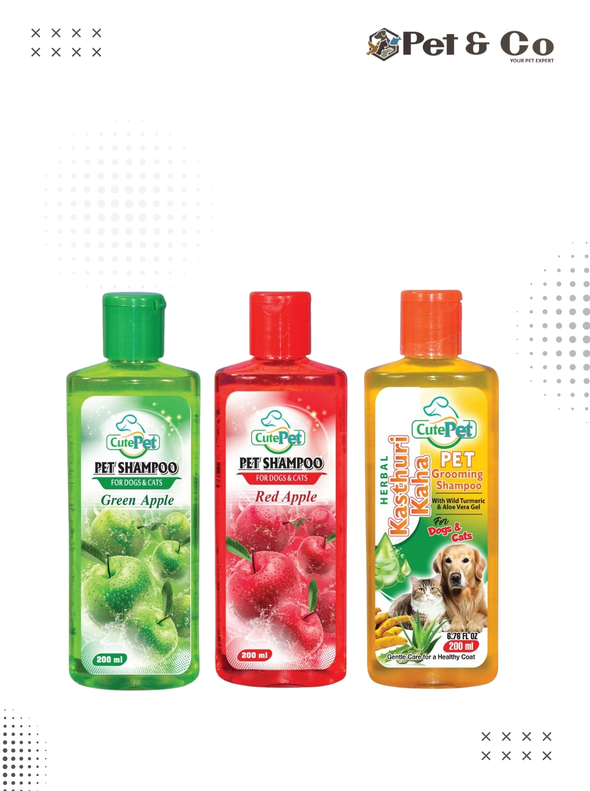 Cute Pet Shampoo For Cats & Dogs 200ml