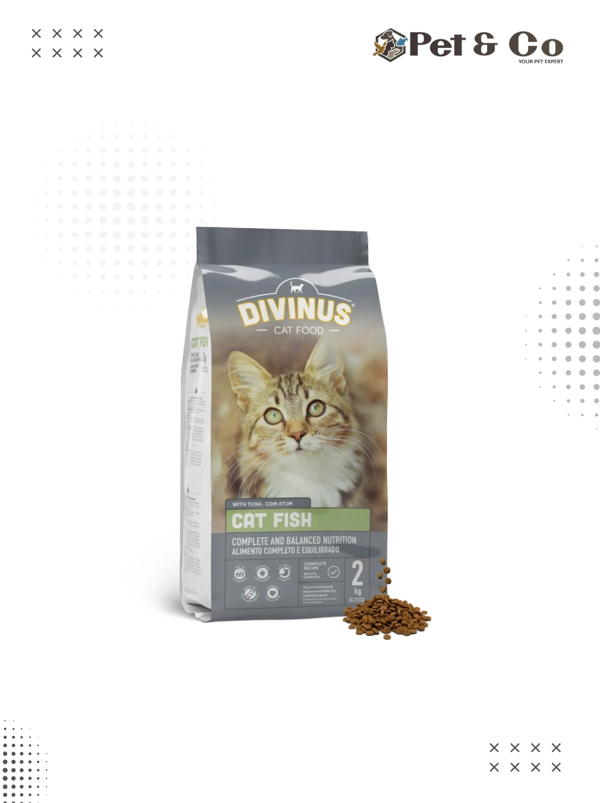 Divinus Cat Fish Flavored Dry Food (2Kg)