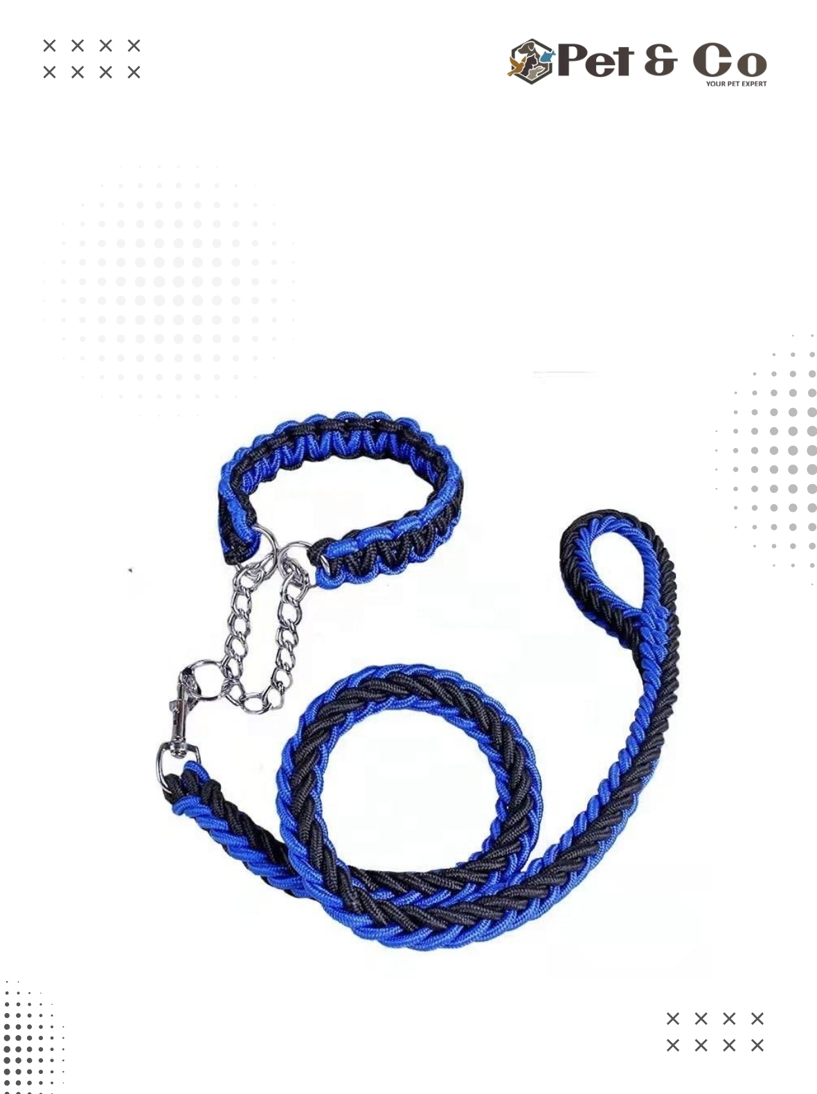 Dog Heavy Duty Leash with Choker