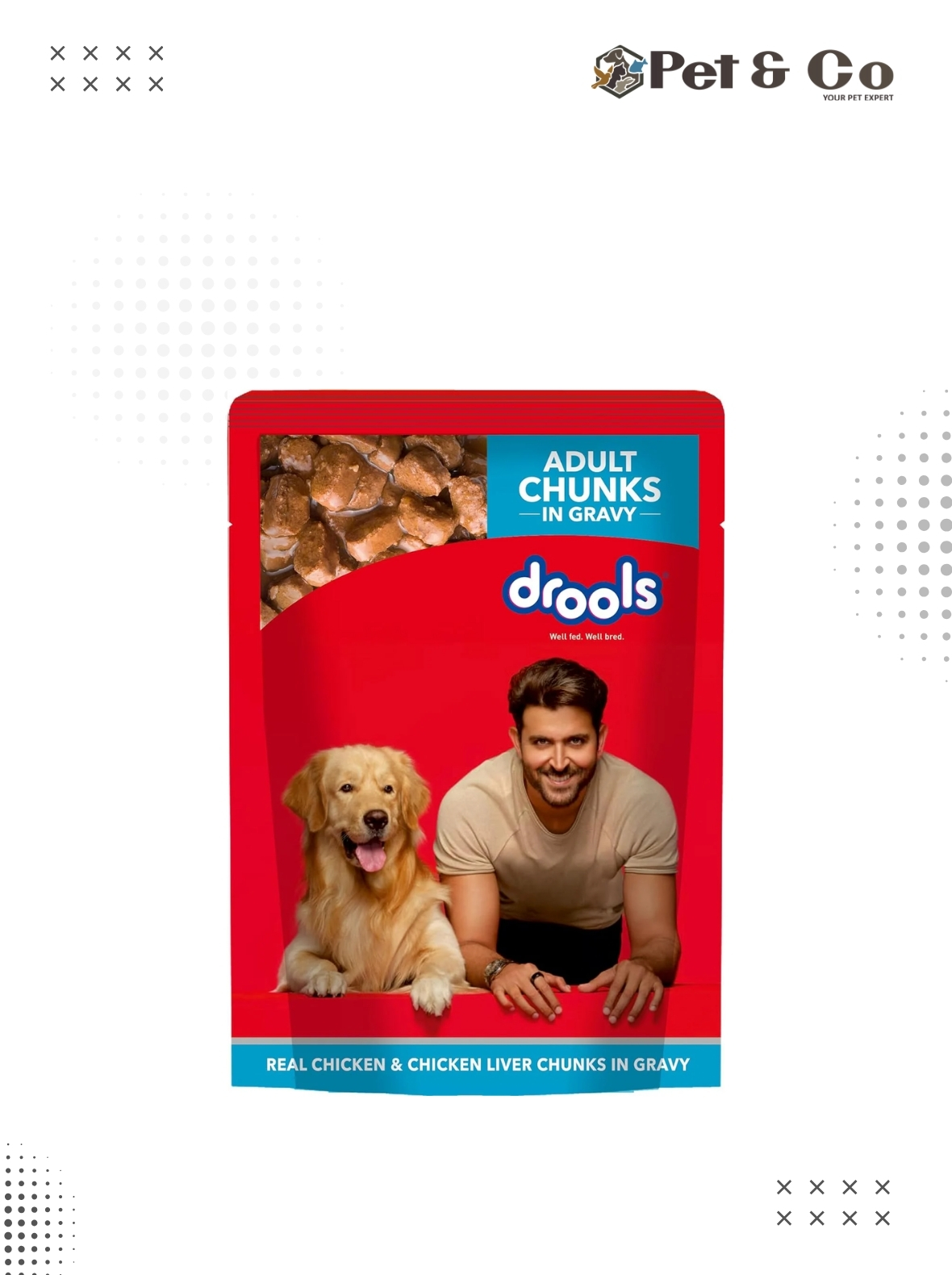 Drools Wet Food For Dog - Chicken & Liver Chunk In Gravy 150g