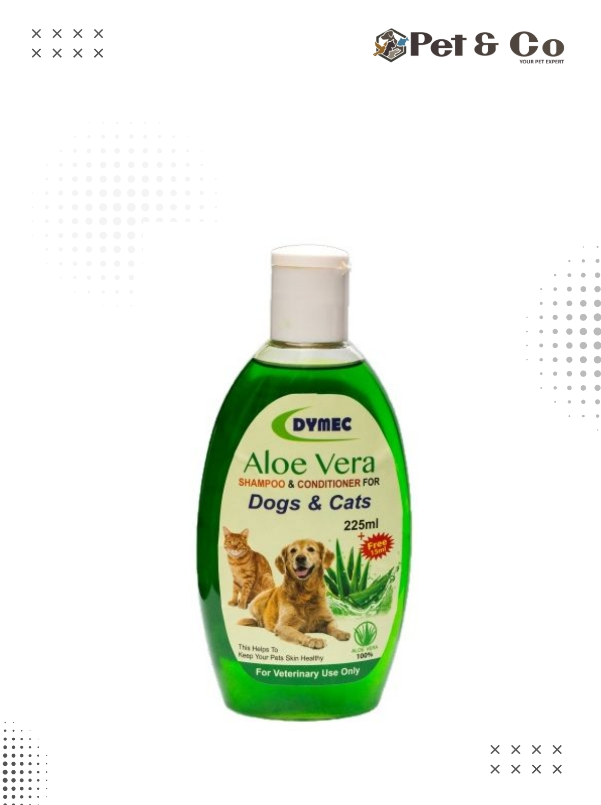 Dymec Aloe Vera Shampoo & Conditioner for Dogs & Cats