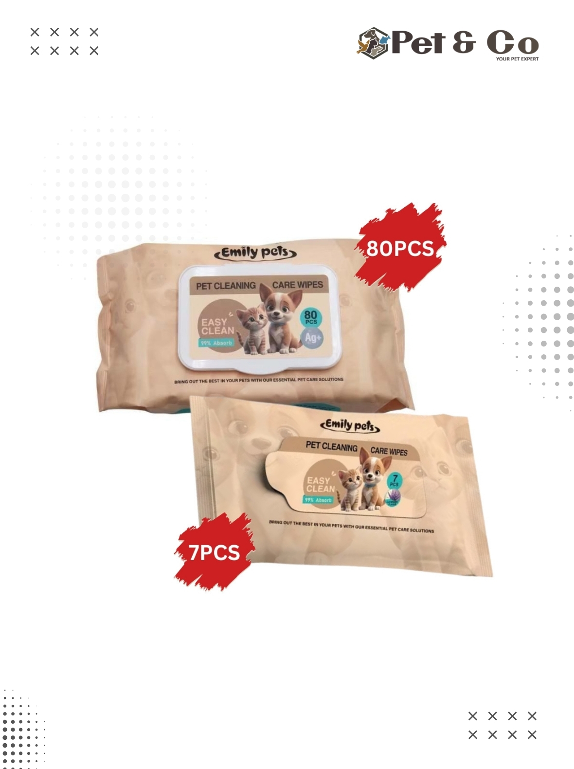 Emily Pets Cleaning Care Wipes