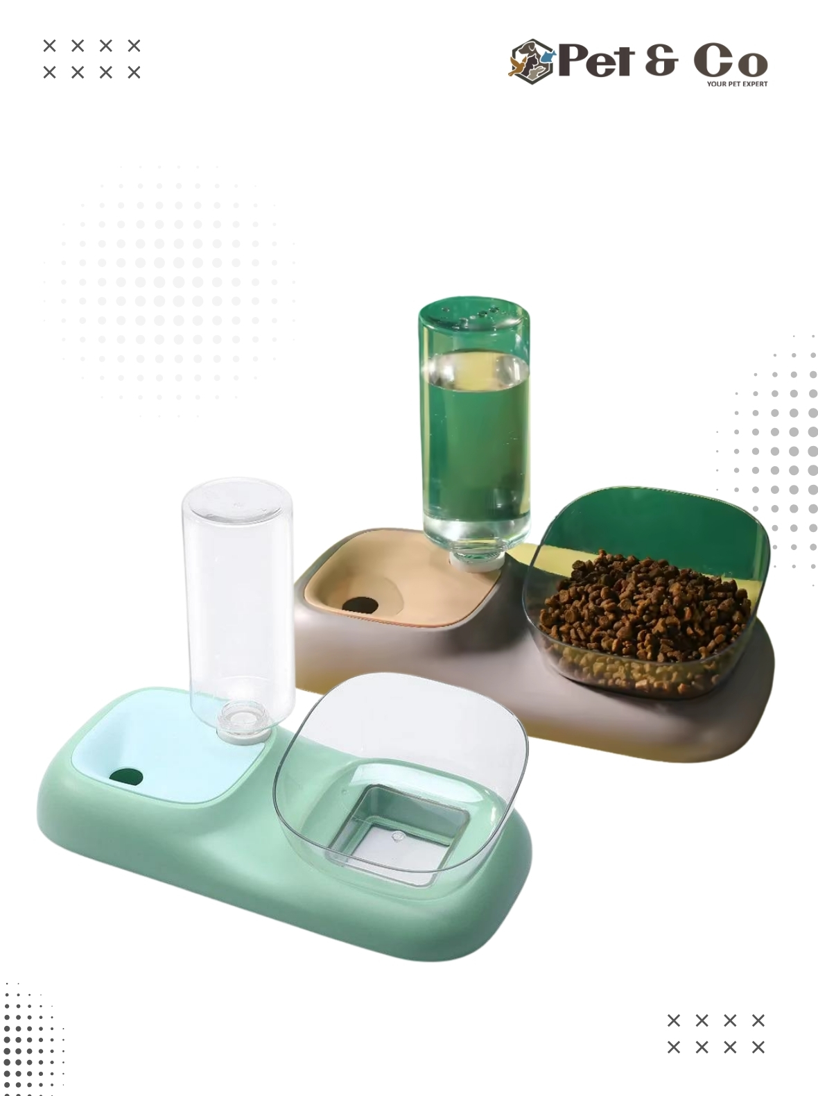 Food and Water Dispenser For Pets