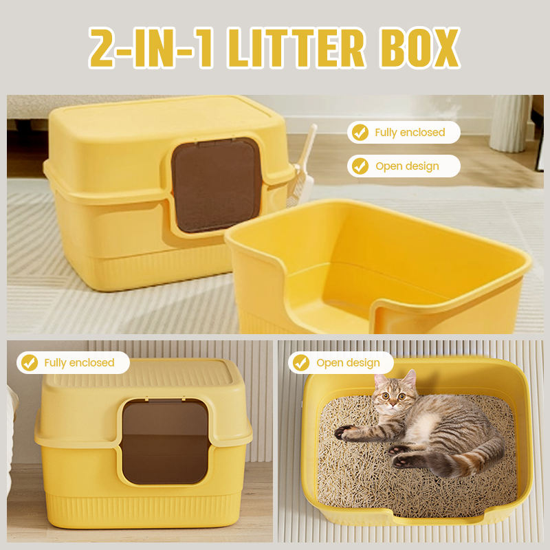 fully-covered-cat-litter-box-with-scoop-pet-litter-tray-for-small-pets-l-52cmh-35cmw-38cm-1764228122