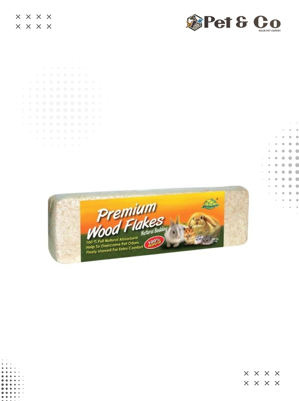 Hamster Bedding, Premium Hamster Wooden Flakes 1Kg