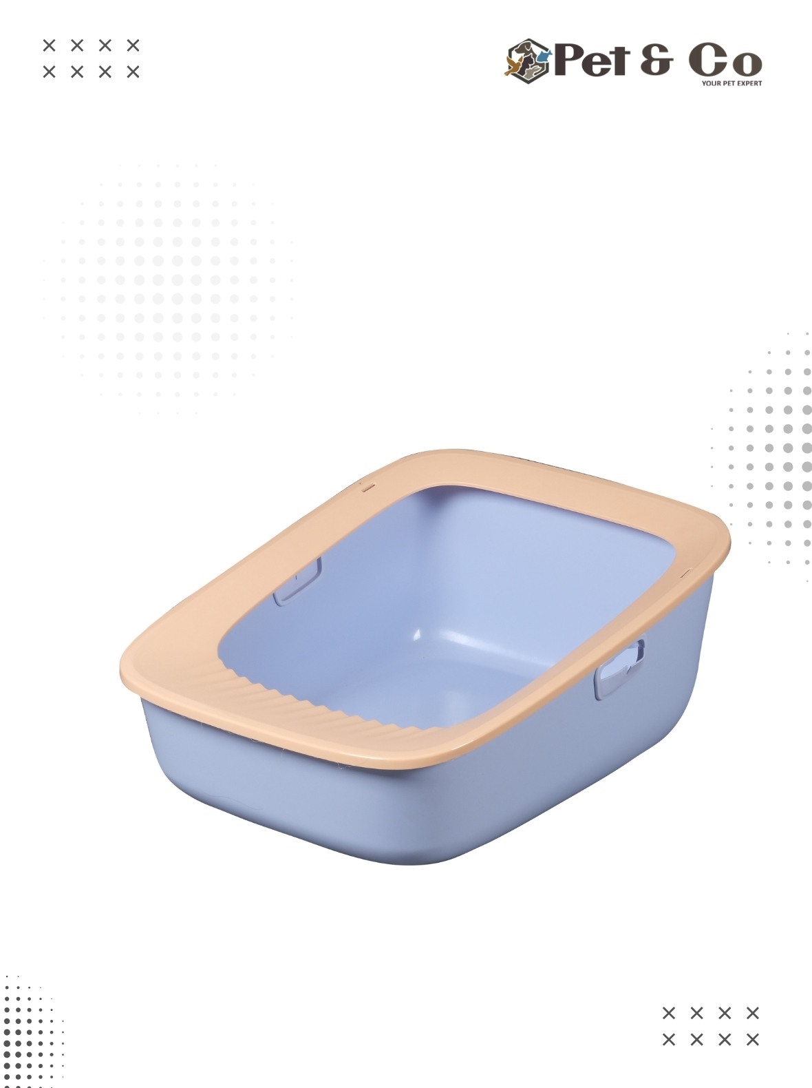 High Border & Splash Proof Cat Litter Box