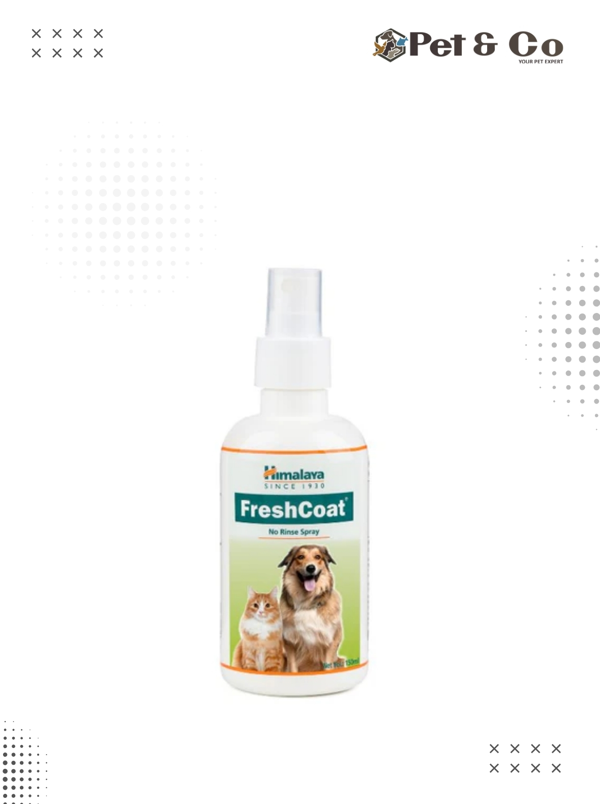 Himalaya Fresh Coat Dry Bath Spray For Dogs And Cats, 150Ml
