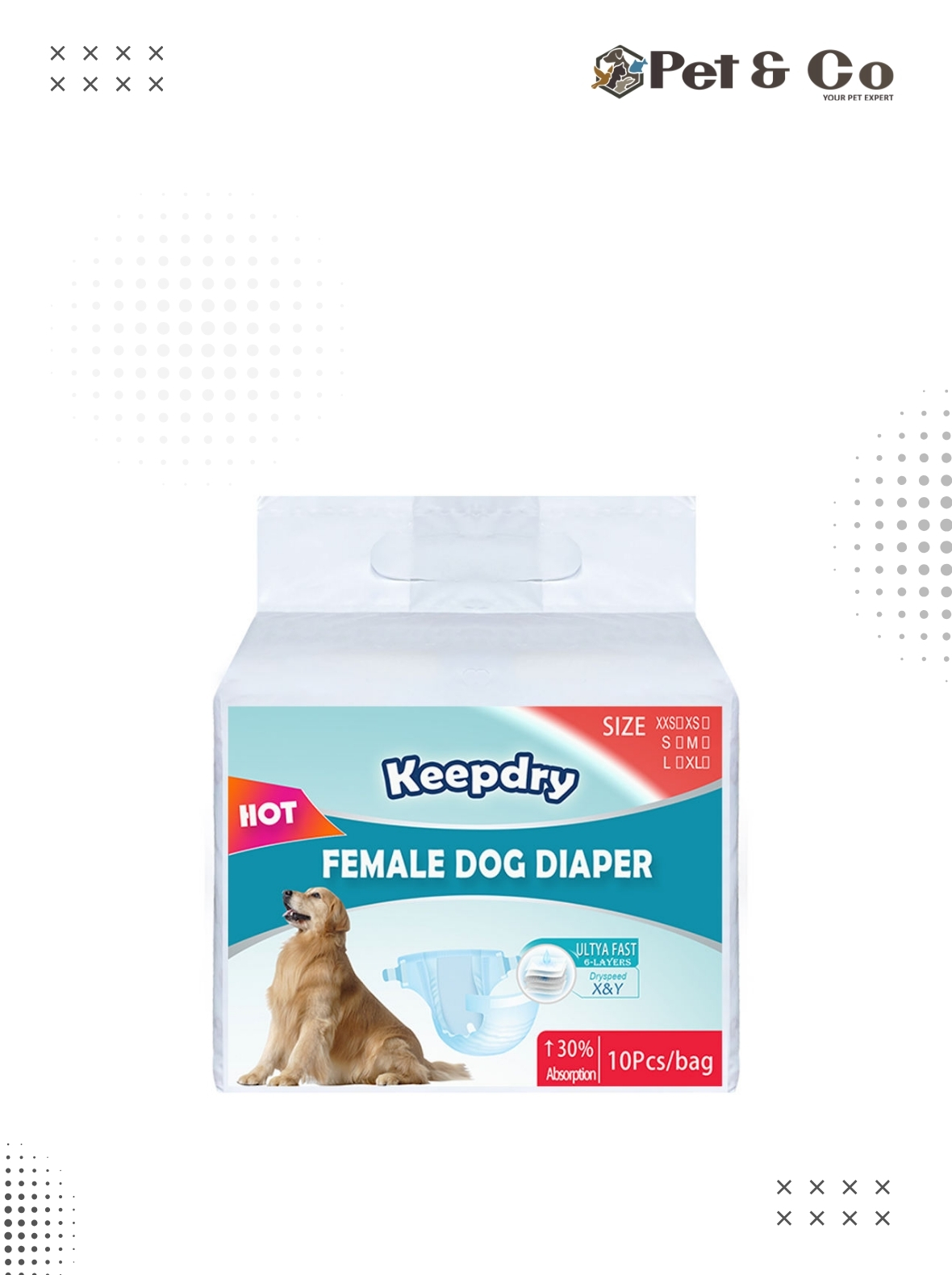 Keepdry Female Dog Diaper
