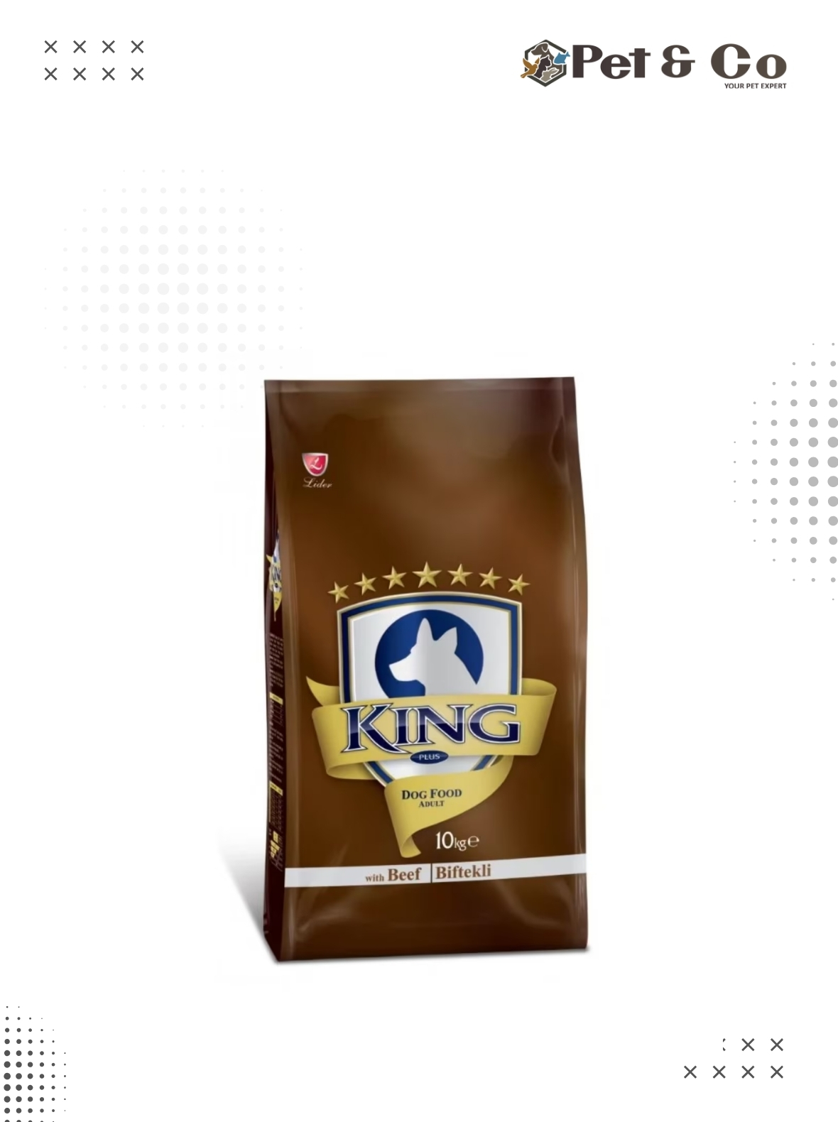 King Dog Adult Beef Flavored Dry Food - 10KG