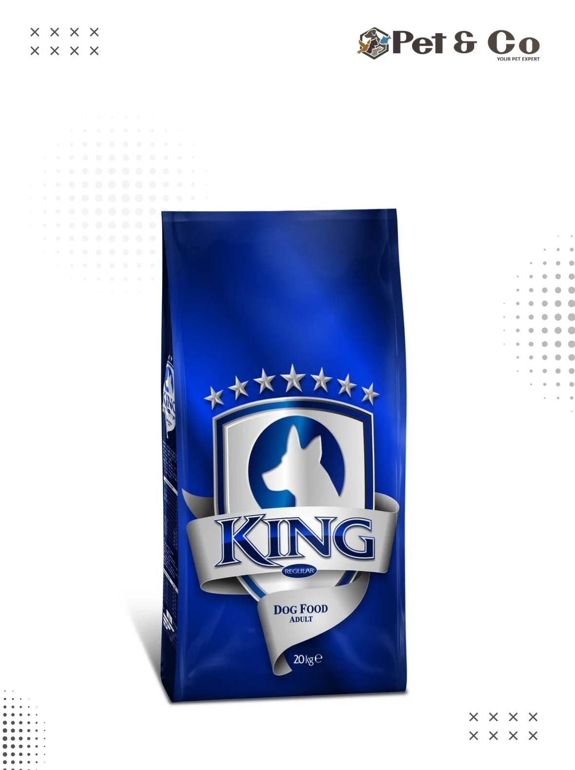 King Dog Adult Beef Flavored Dry Food - 20KG