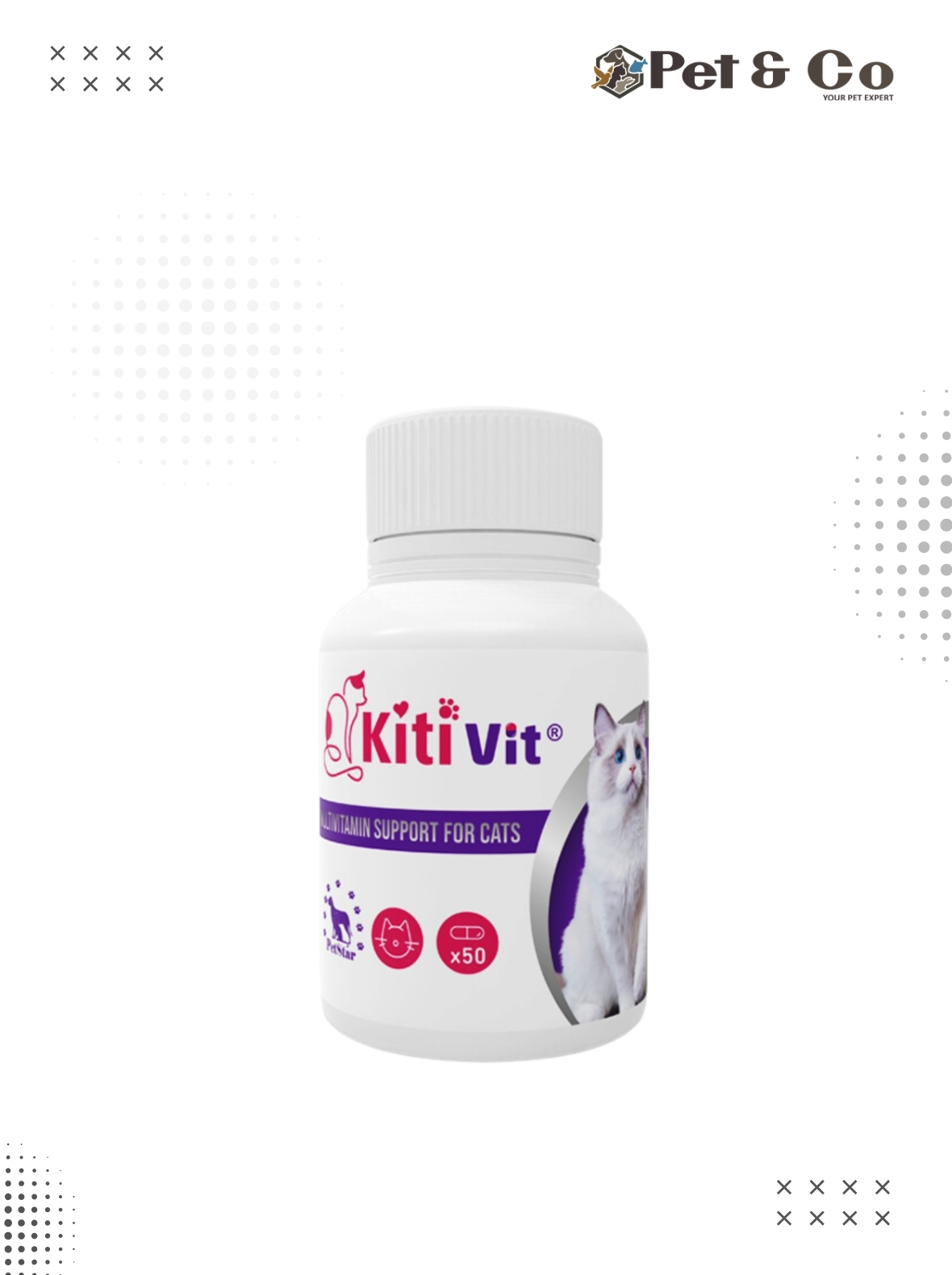 Kiti Vit Multi-vitamin Tablets for Cats