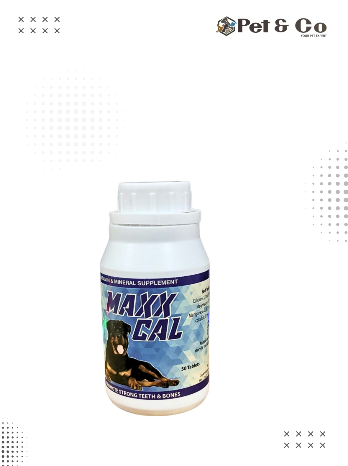 MAXX CAL Dog Vitamin Supplement (50 Tablets)