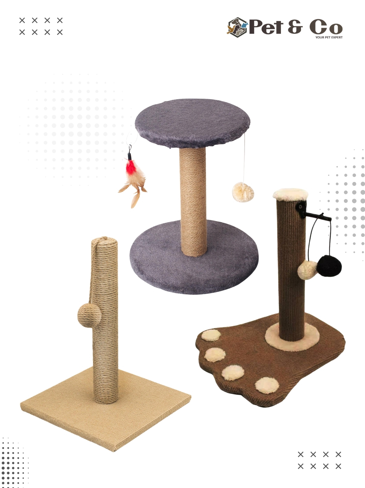 Mini Scratch Post for Cats and Kittens