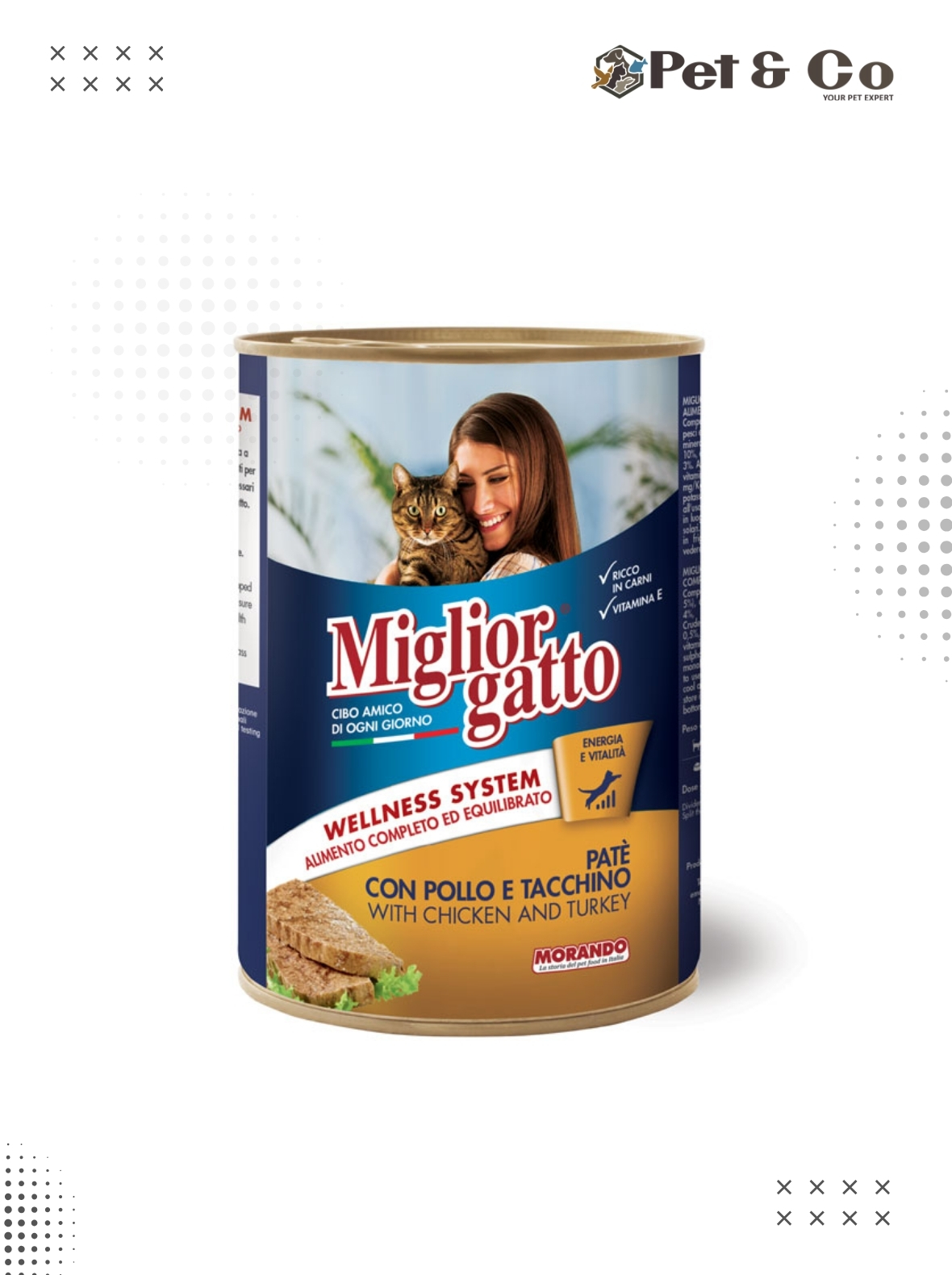 Morando Miglior Gatto Pate Cat Wet Food Tin - Chicken & Turkey