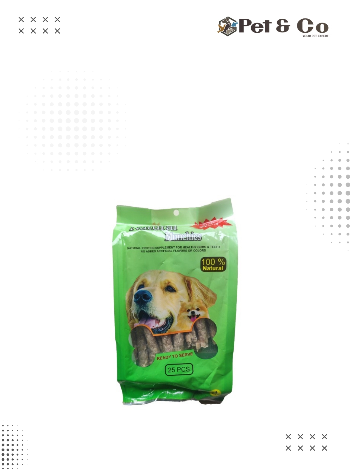 Natural Munchies for Dogs - 25PCS