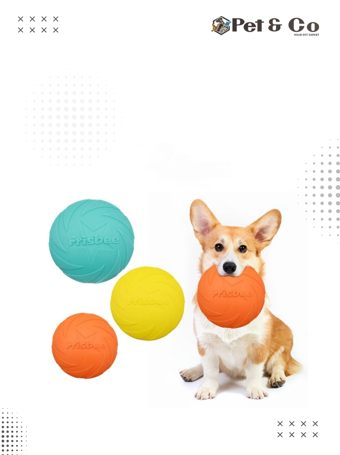 Natural Rubber Frisbee for Dogs