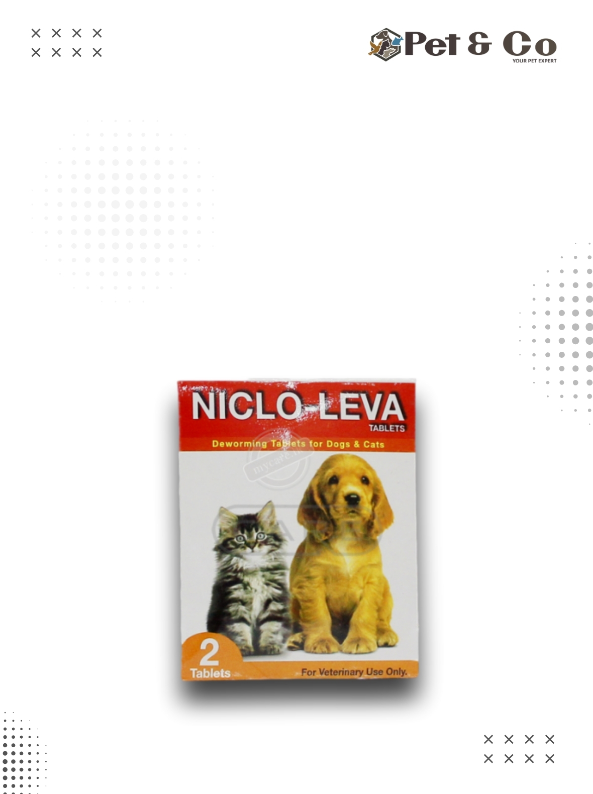Niclo-Leva Deworming Tablets For Cats & Dogs 2Tab
