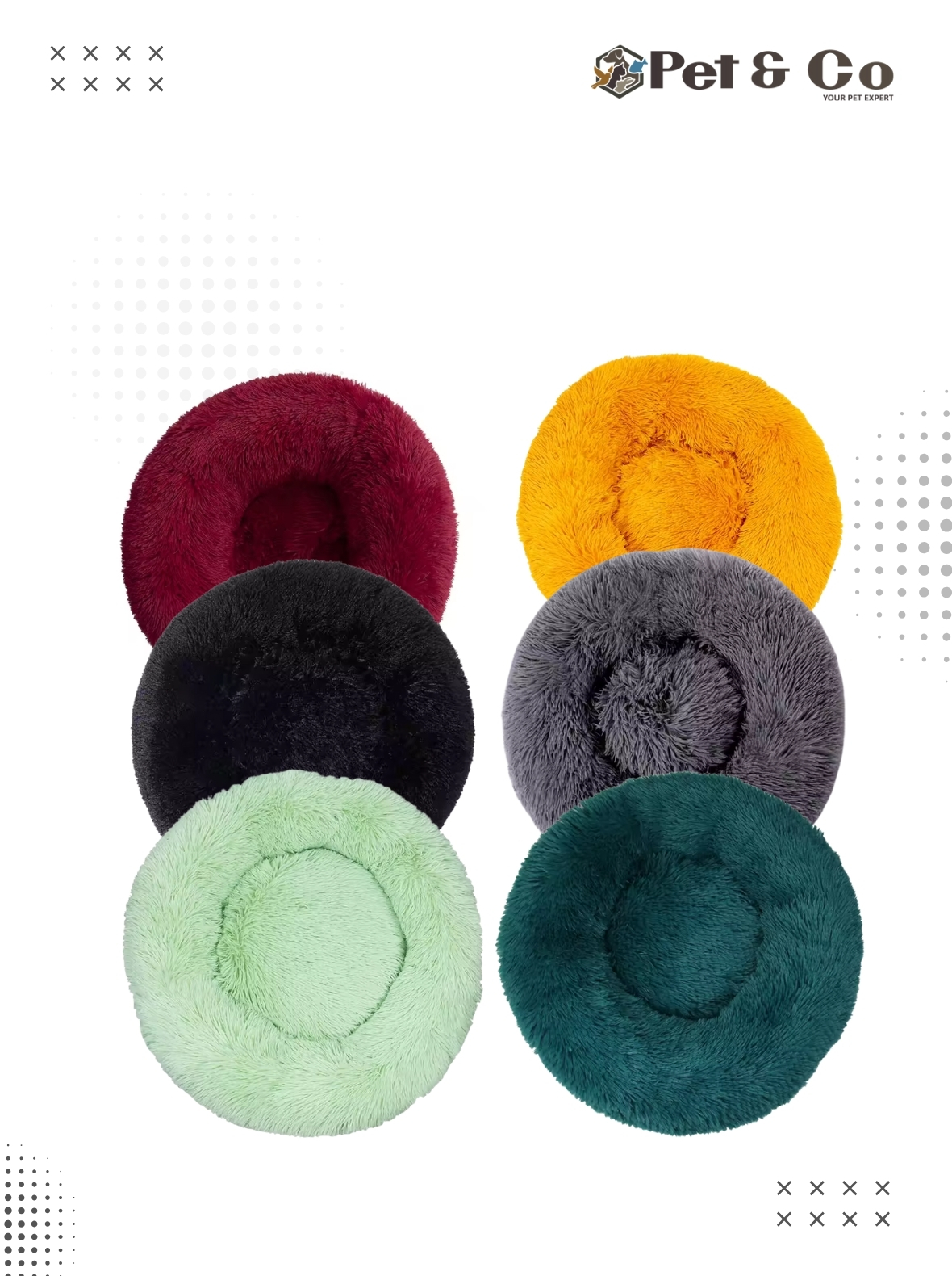 Pet Bed Round Shape For Cats & Puppis 20"