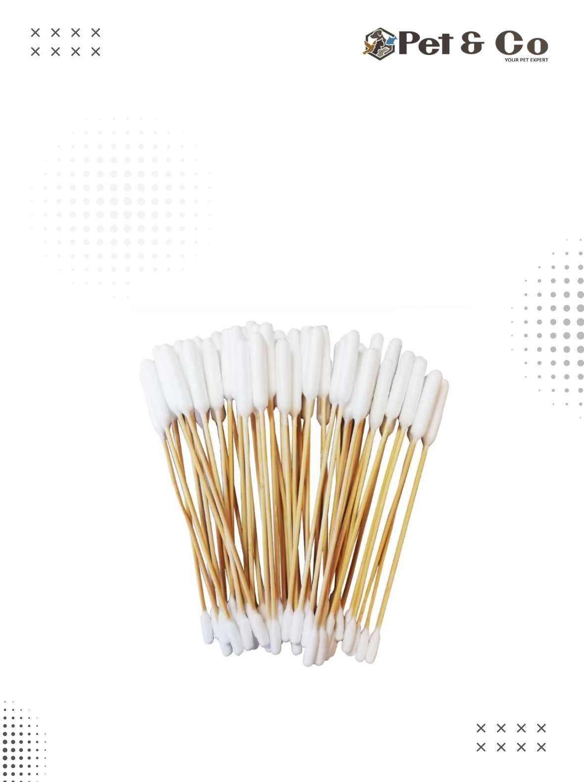 Pet Ear Cotton Swabs (50Pcs)