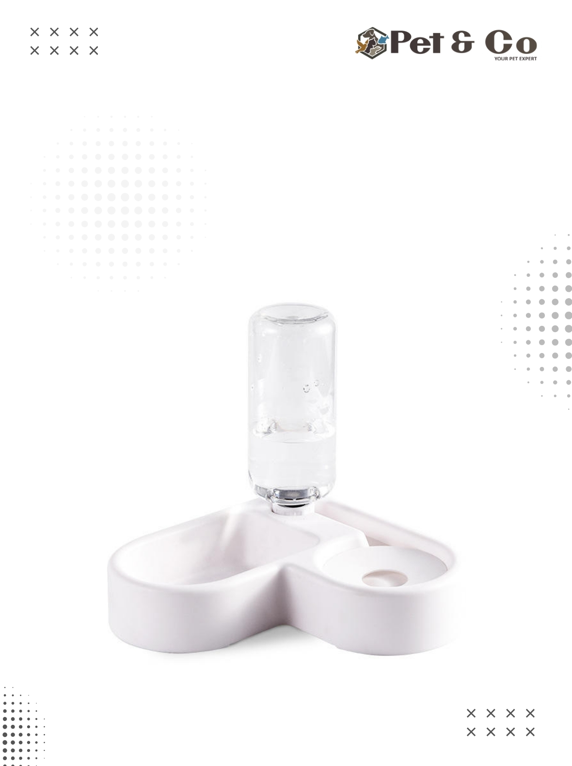 Pet Food and Water Dispenser Set