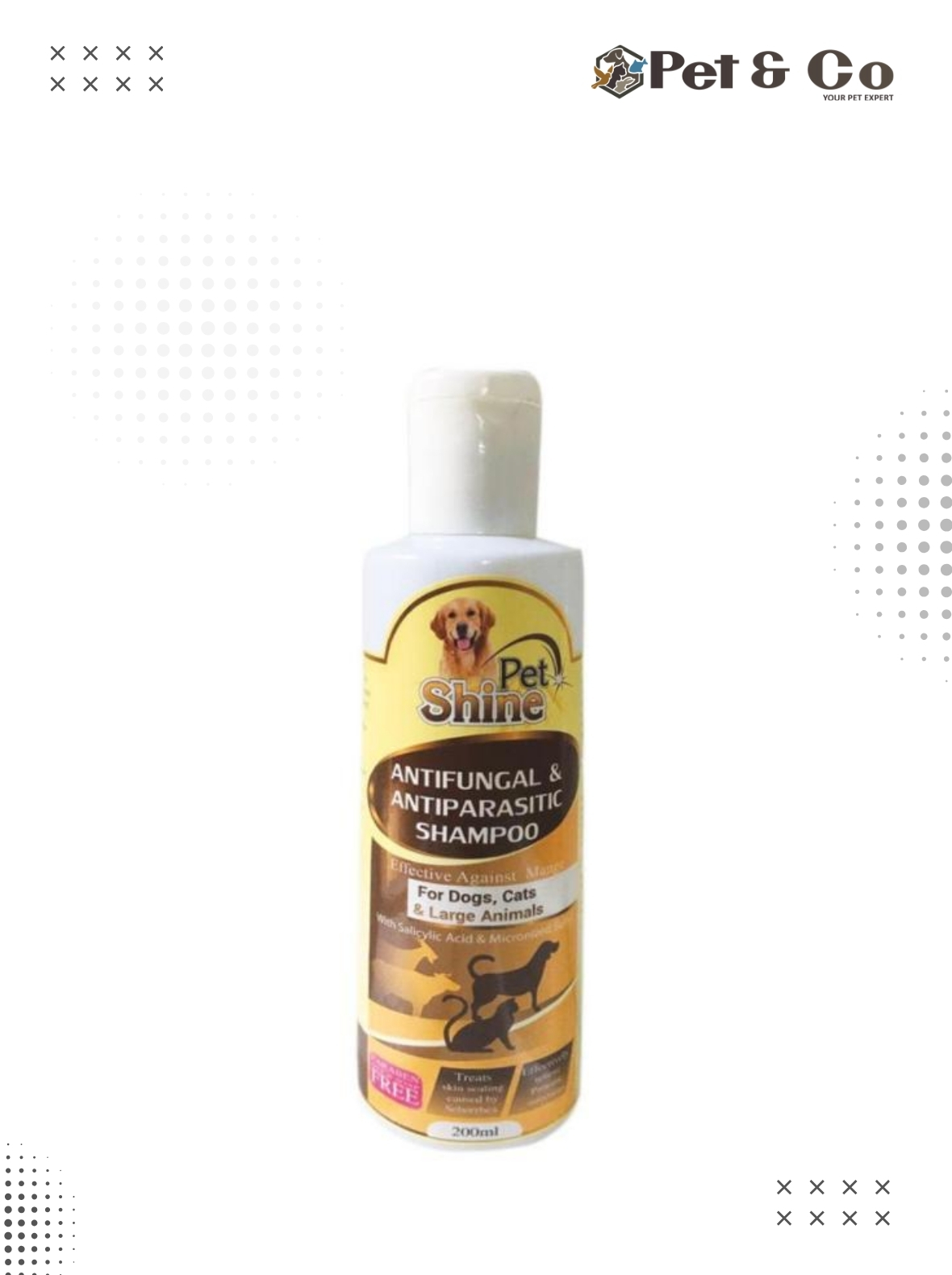 Pet Shine Antifungal & Antiparasitic Shampoo