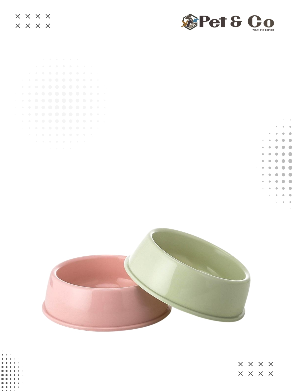 Plastic Food Bowl for Cats & Dogs