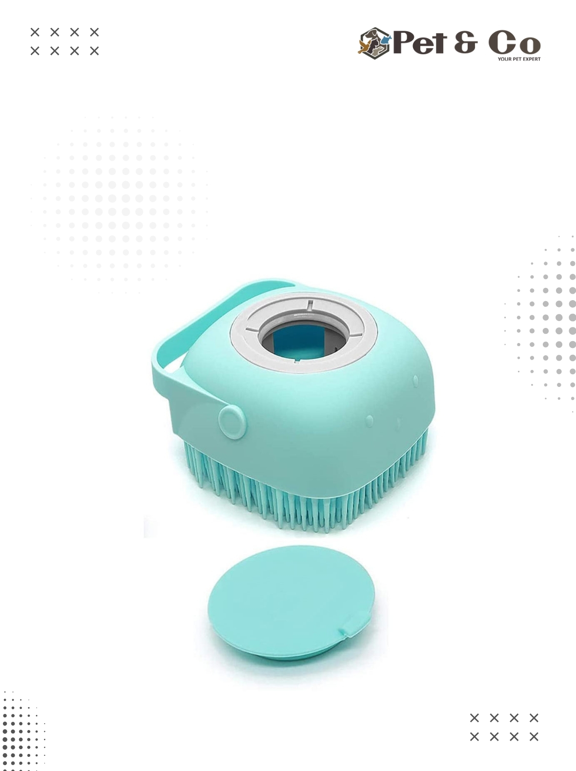 Portable Shower Brush Shower Silicone Gel Container