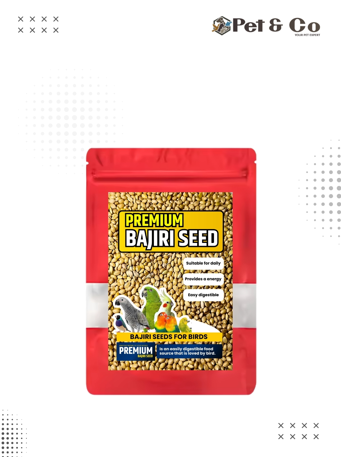 Premium Bajiri Seeds for Birds 1Kg
