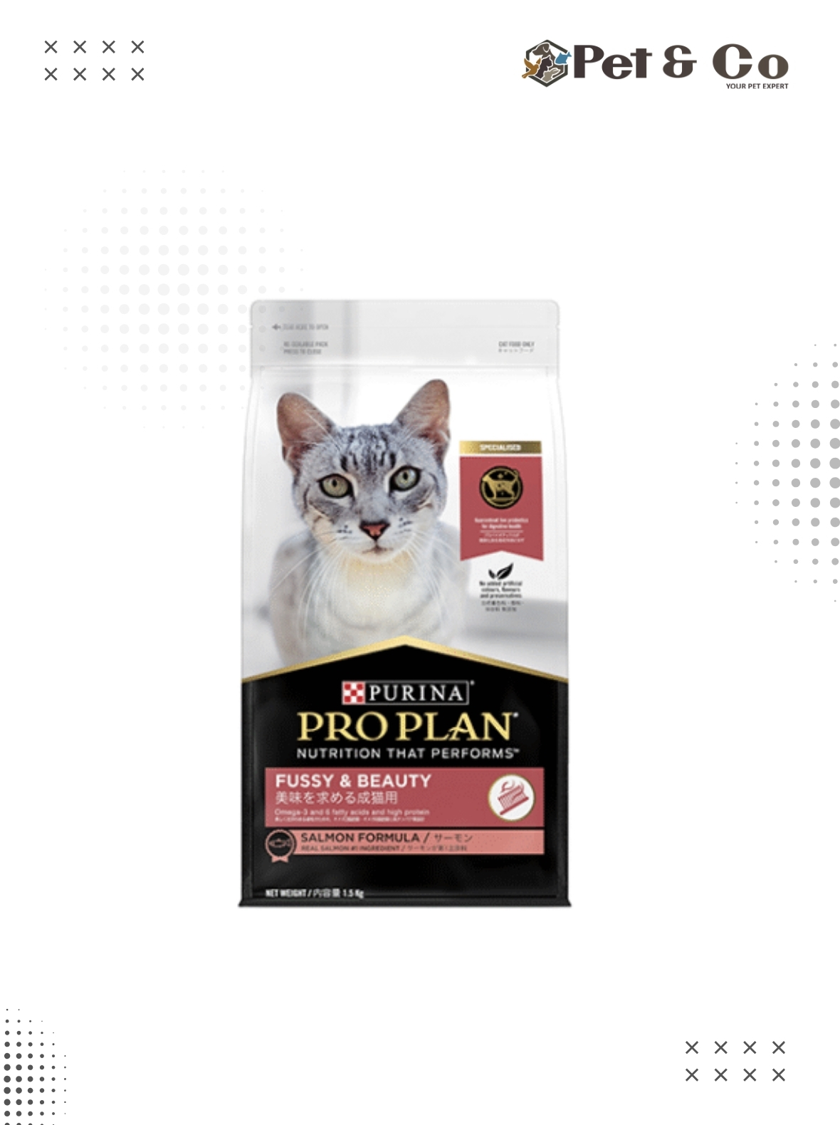 Purina Pro Plan Fussy & Beauty Cat Dry Food 1.5kg