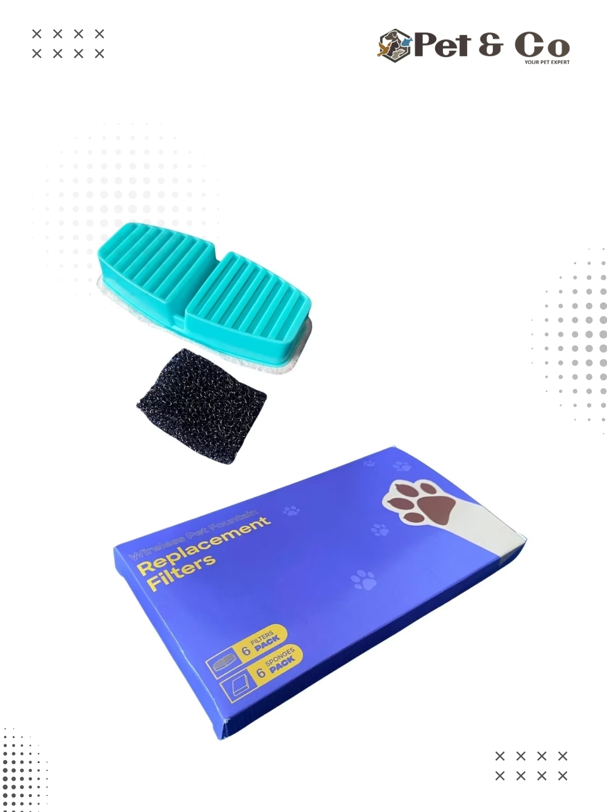 Replacement Filter For Automatic Wireless Pet Water Fountain