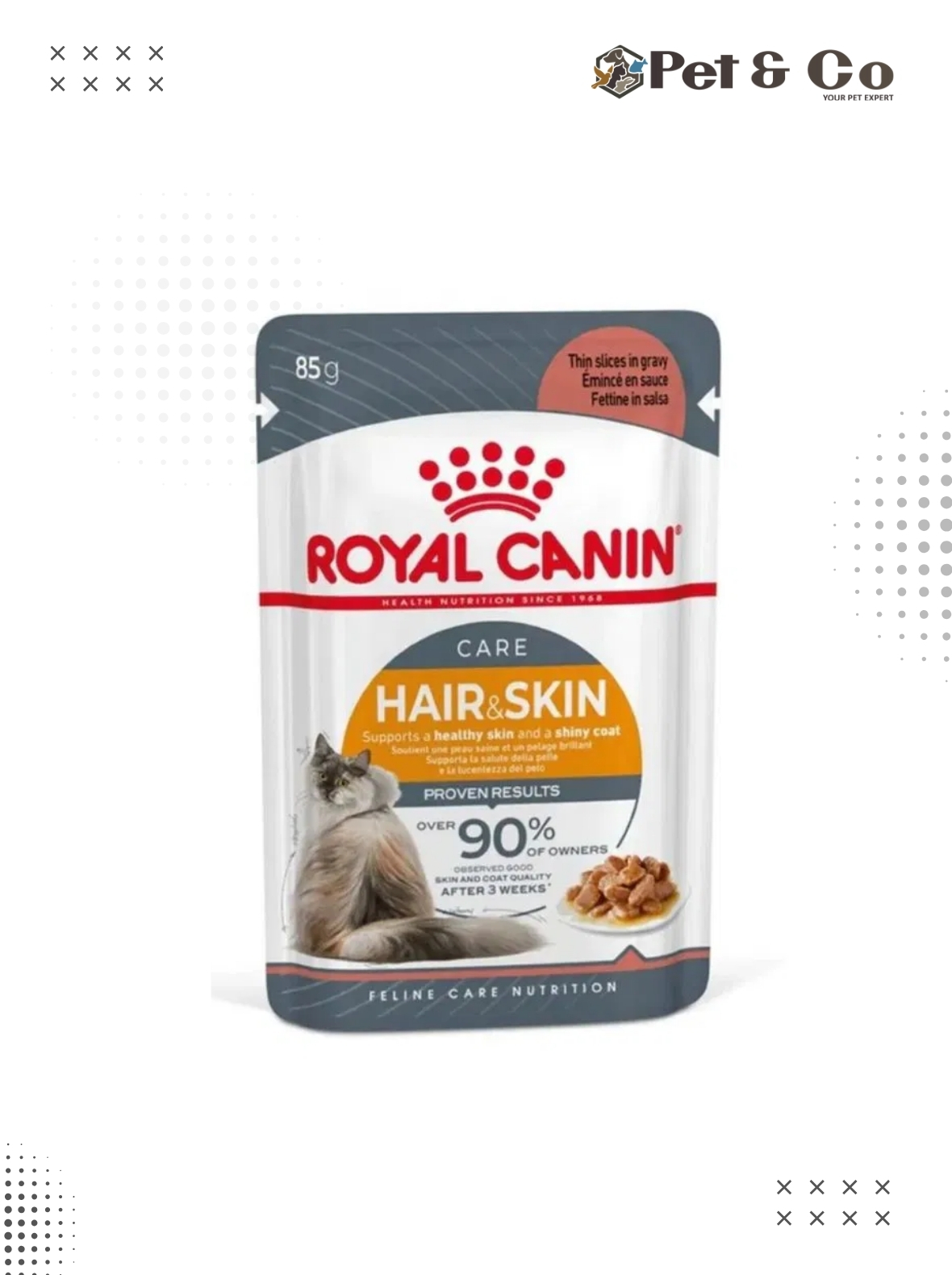 Royal Canin Hair & Skin Care Wet Food Pouch for Cats 85g