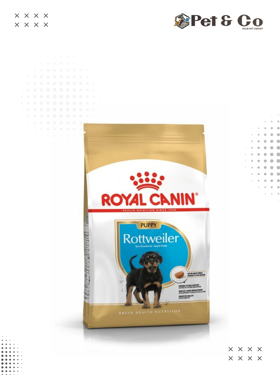 Royal Canin Rottweiler Puppy Dog Dry Food - 3KG