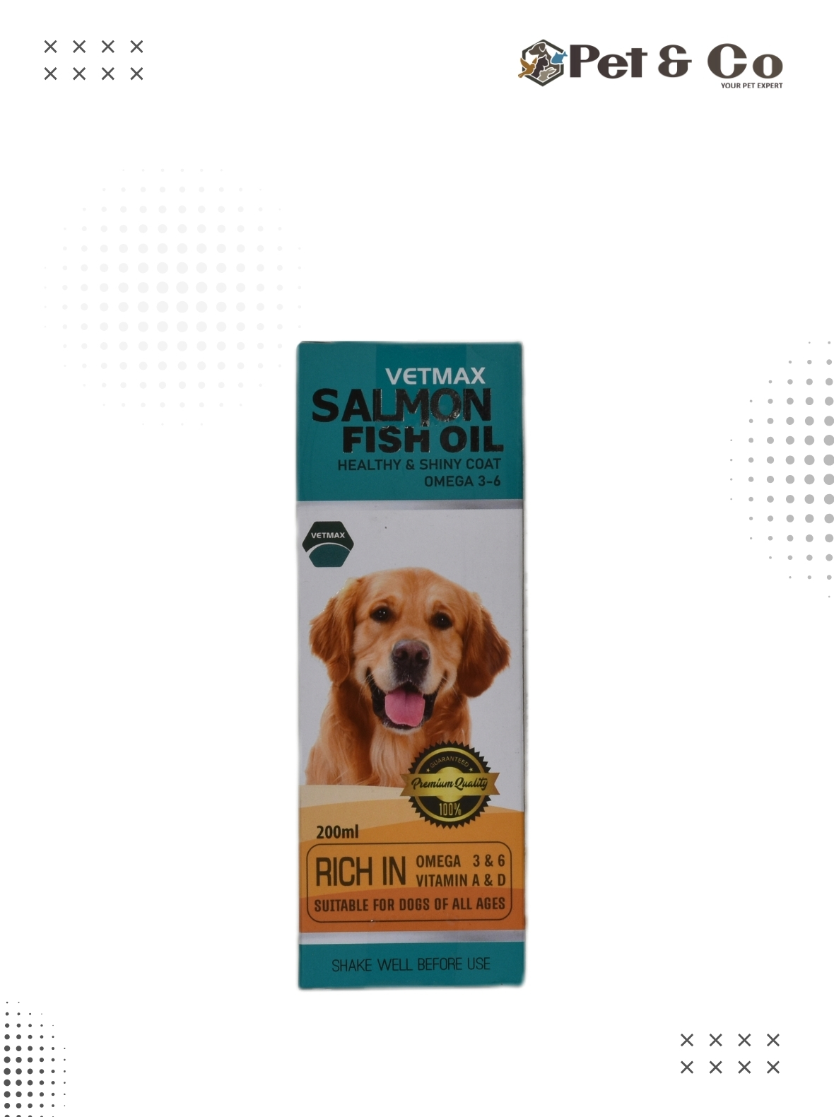 Vetmax Salmon Fish Oil (Omega 3-6) for Dogs
