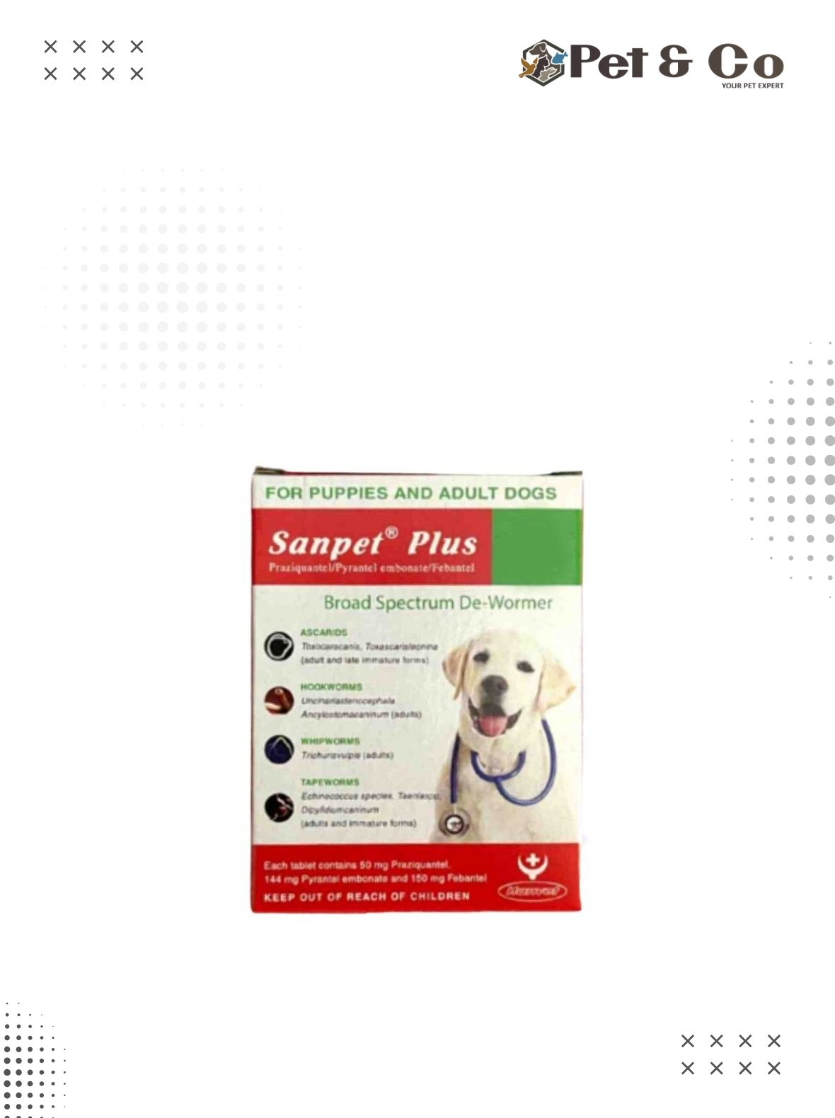 Sanpet Plus De-Worming Tablets ( 2 tablets)