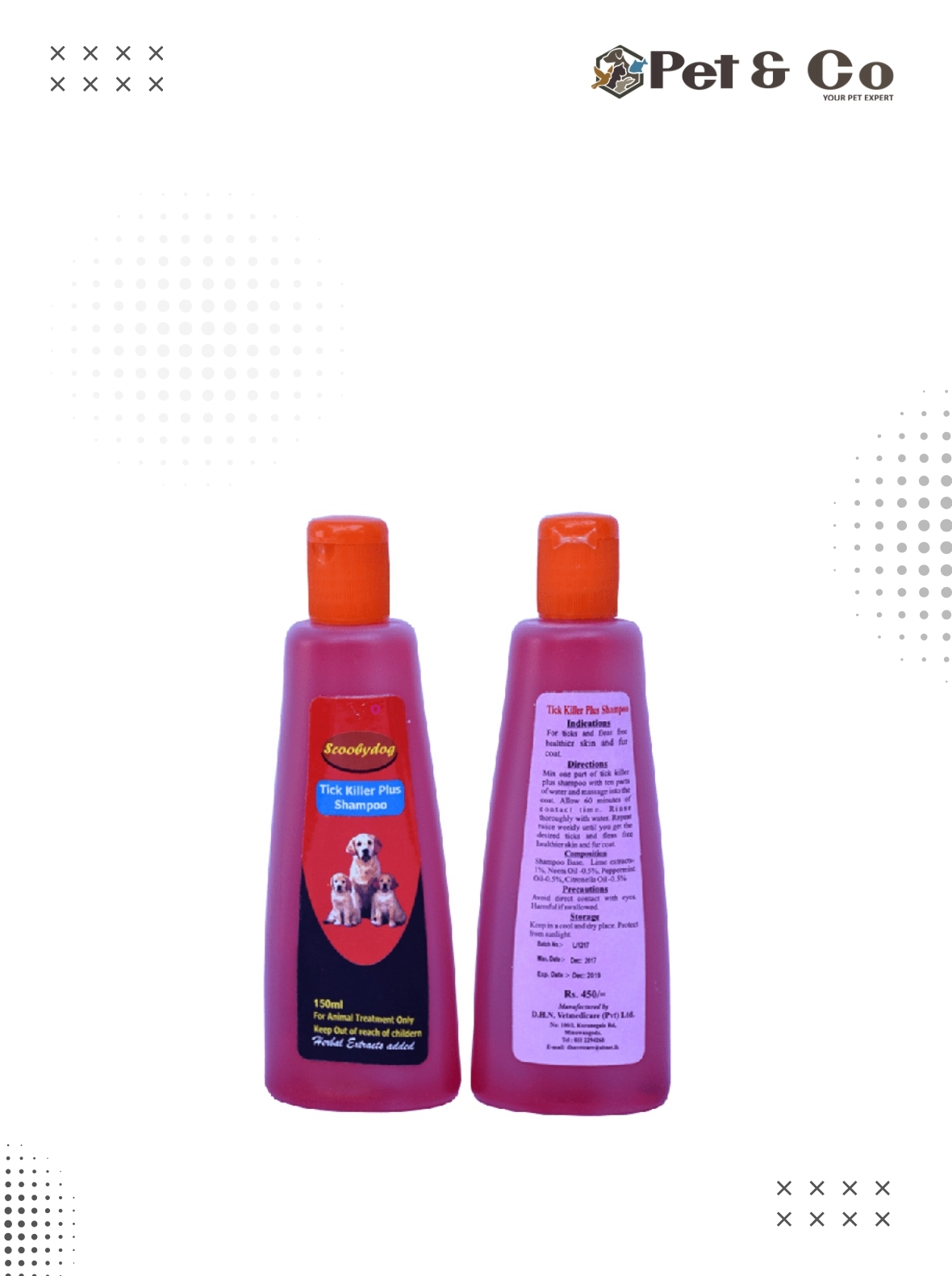 Scooby Dog Tick Killer Plus Shampoo 150mL
