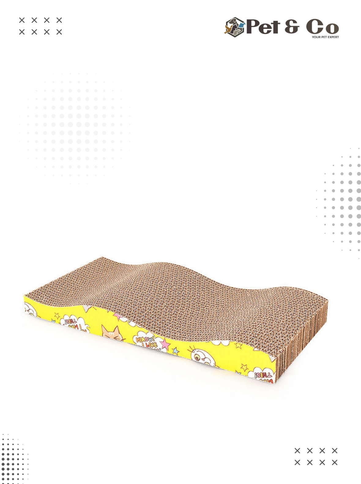 Scratch Boards for Cats (Large Size) - Wave Shape