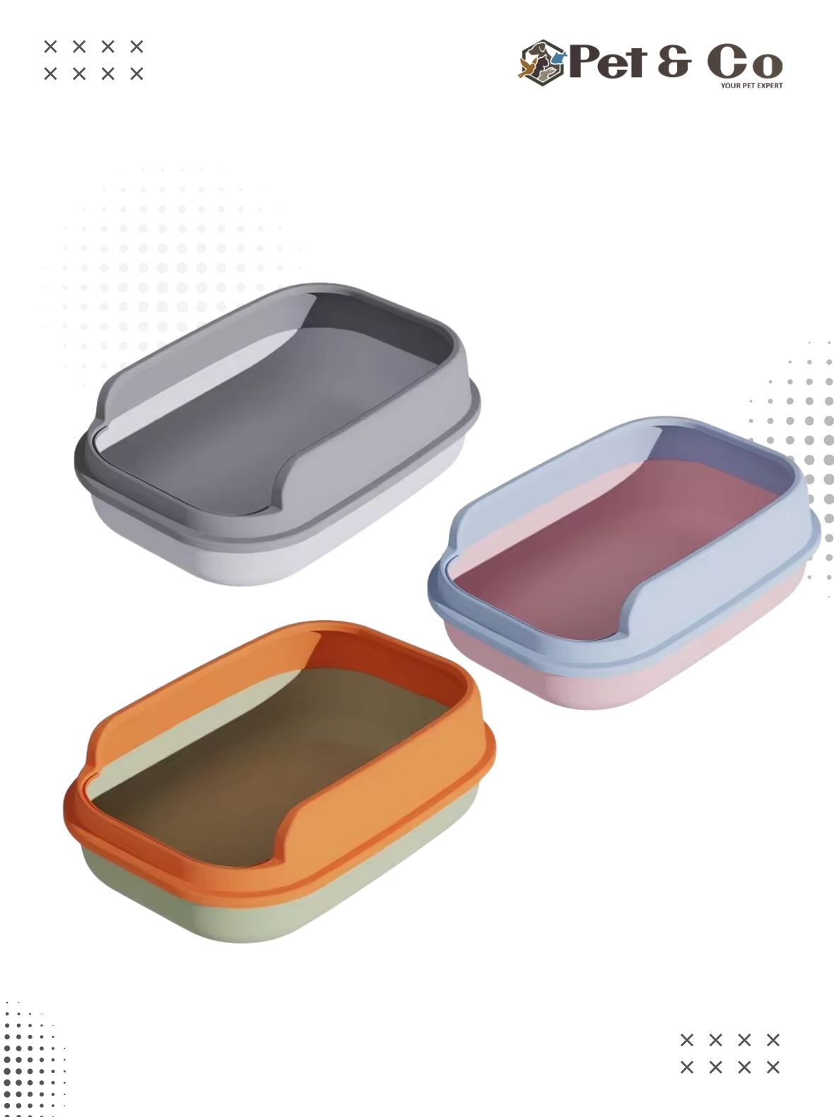 Semi Closed Large Cat Litter Box